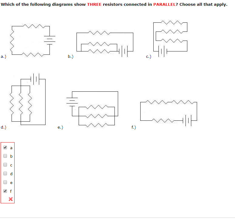 Solved Which Of The Following Diagrams Show THREE Resistors | Chegg.com