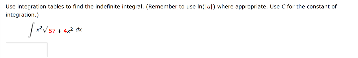 solved-use-integration-tables-to-find-the-indefinite-chegg