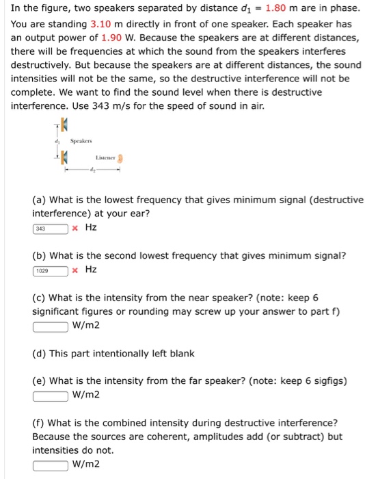 Solved In The Figure, Two Speakers Separated By Distance D_1 | Chegg.com