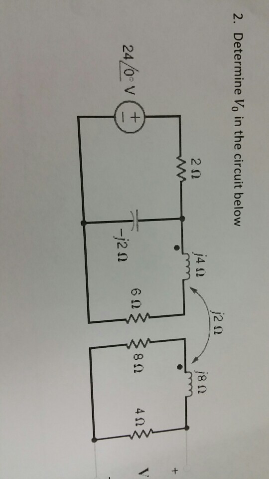 Solved Determine V0 in the circuit below | Chegg.com