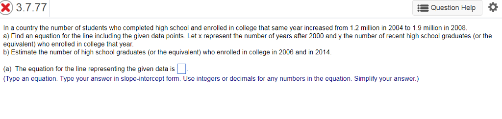 Solved The formula RE 0.075t 3.85 can be used to predict the | Chegg.com