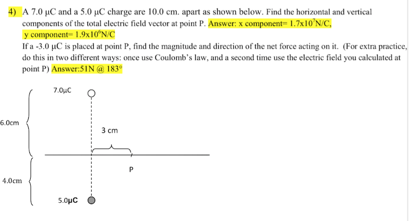 Solved Electric Field Component Question. Have An Answer And | Chegg.com