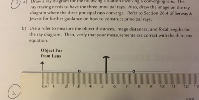 Solved: 2.) A) Draw A Ray Diagram For The Following Situat... | Chegg.com