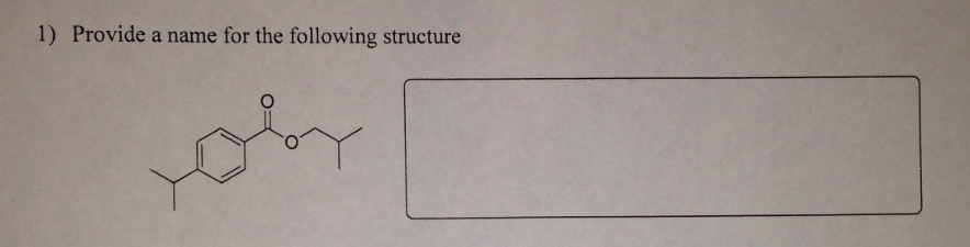 Solved Please provide a name for the following structure...I | Chegg.com