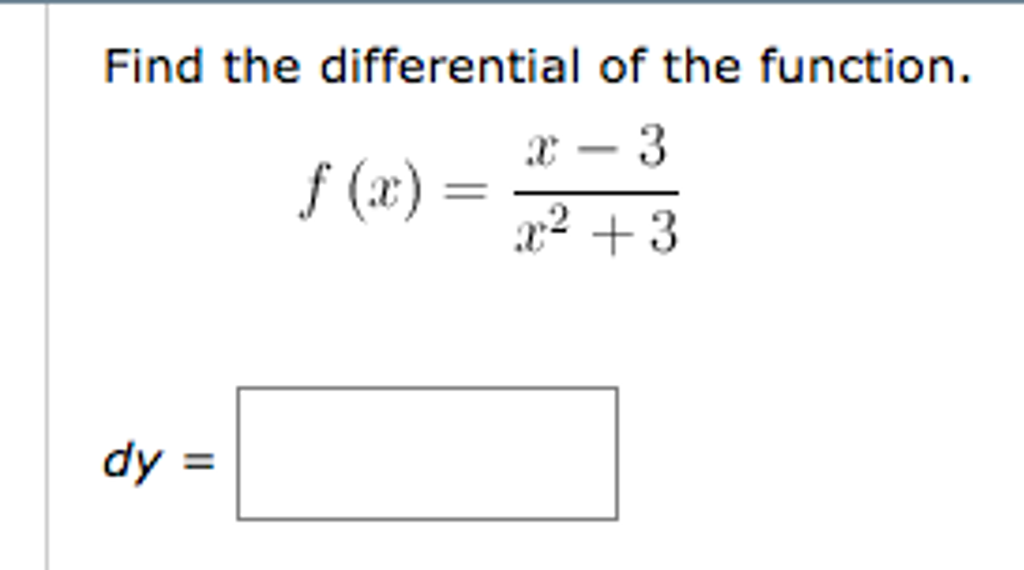 solved-find-the-differential-of-the-function-chegg