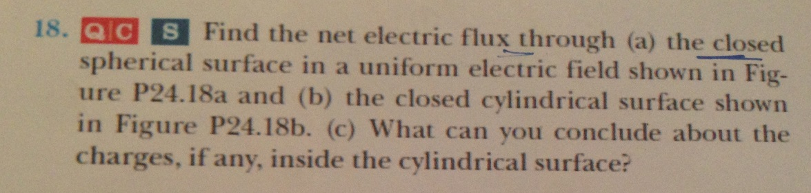 Solved Find the net electric flux through (a) the closed | Chegg.com