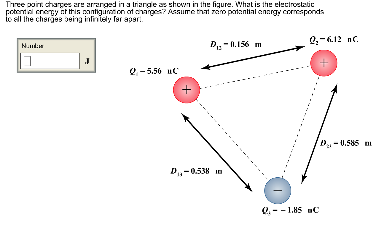 Solved Three Point Charges Are Arranged In A Triangle As | Chegg.com