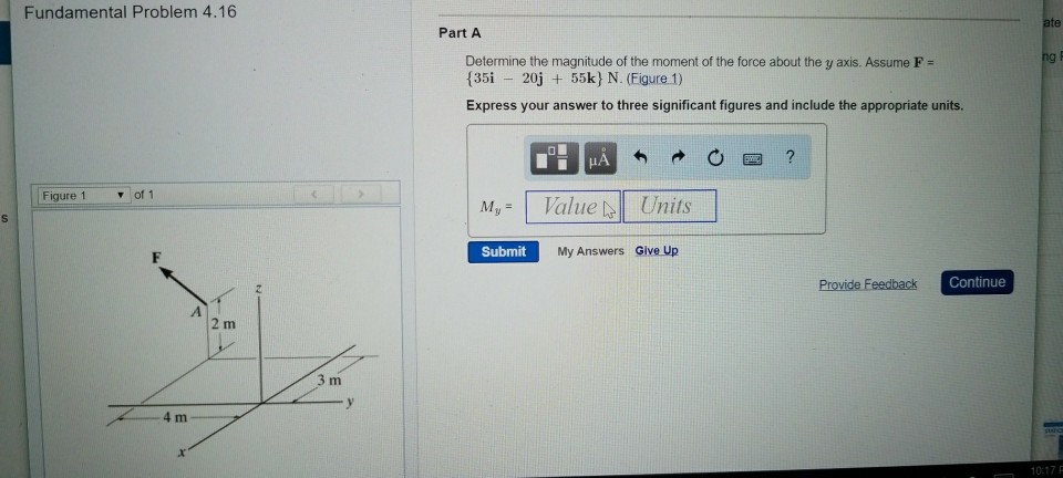 Solved Fundamental Problem 4.16 Part A Determine the | Chegg.com