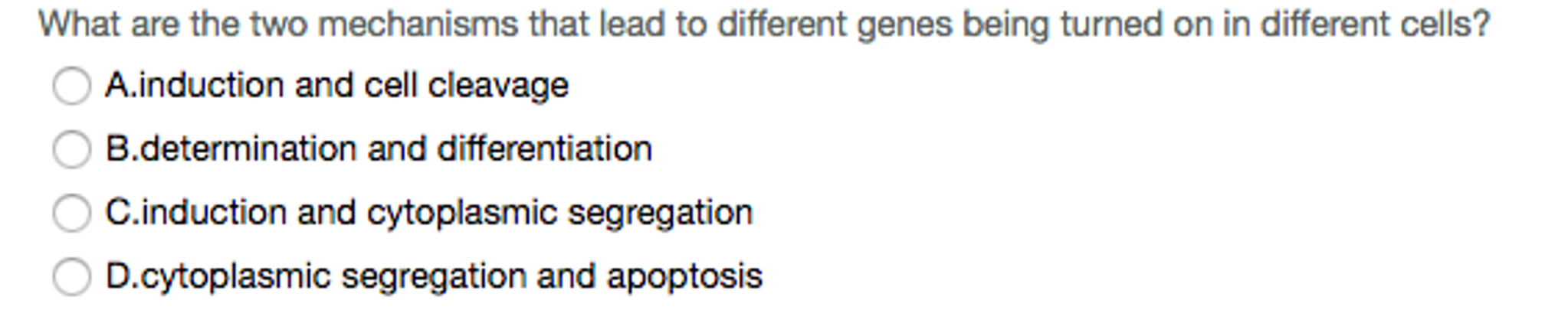 Solved What are the two mechanisms that lead to different | Chegg.com