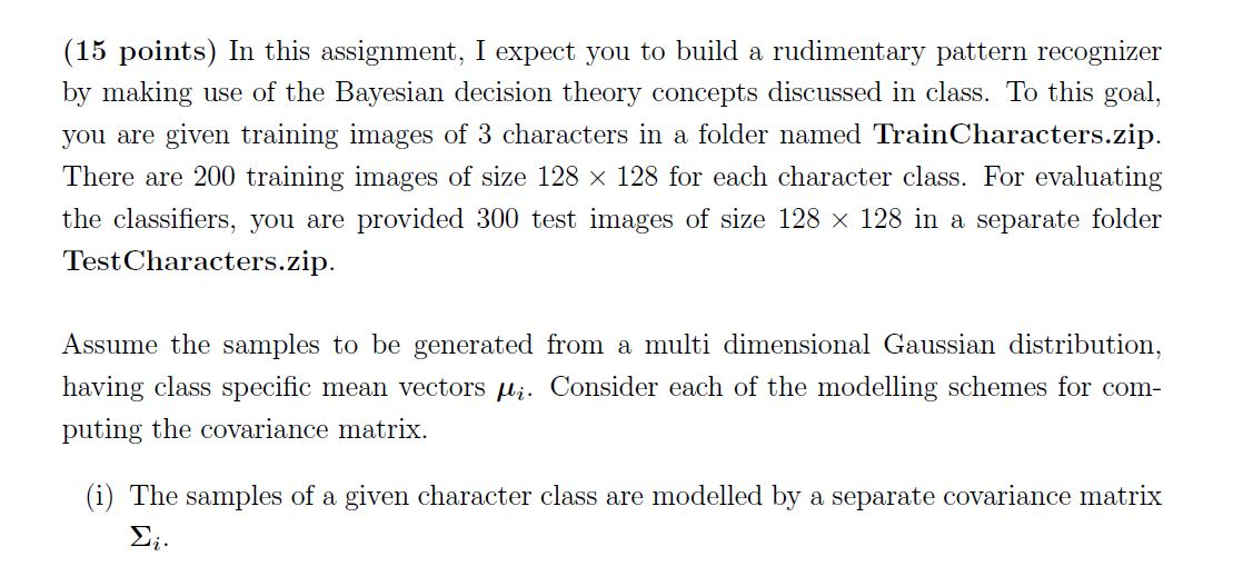 Solved In this assignment, I expect you to build a | Chegg.com