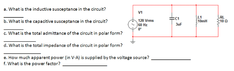 Solved What is the inductive susceptance in the circuit? | Chegg.com