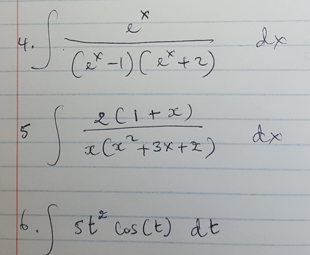 integration of e x 1 x 2 dx