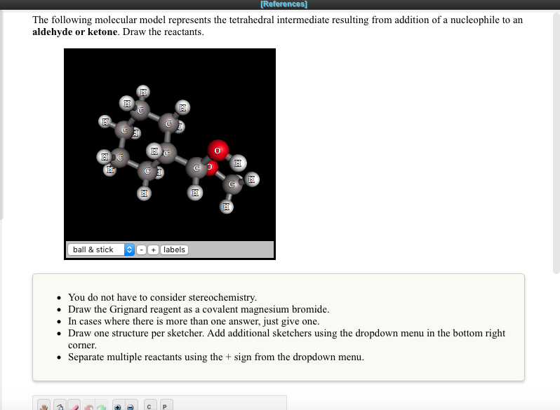 Solved The following molecular model represents the