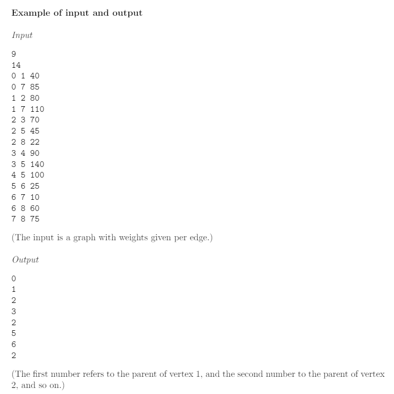Solved Minimum Spanning Tree Description In the Minimum | Chegg.com