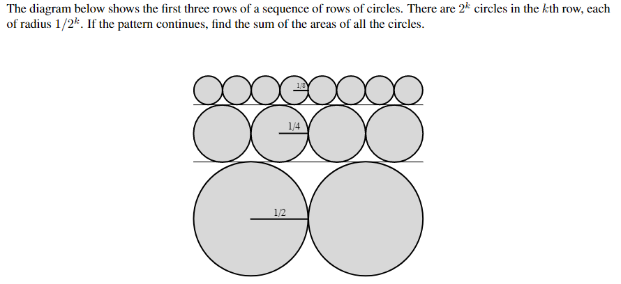 Solved The diagram below shows the first three rows of a | Chegg.com