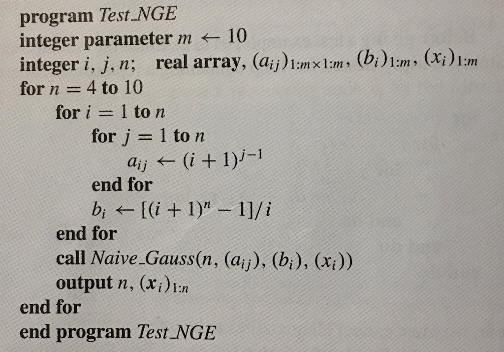 How do I type the following pseudocode in Matlab? The | Chegg.com