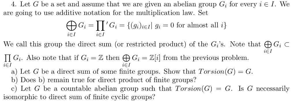 Solved 4 Let G Be A Set And Assume That We Are Given An Chegg Solved 4 Let G Be A Set And Assume That We Are Given An Chegg