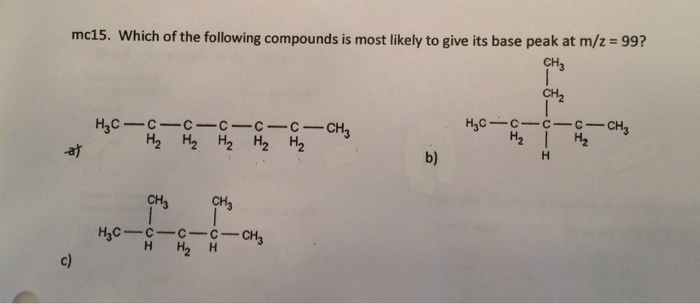 Solved Which of the following compounds is most likely to | Chegg.com
