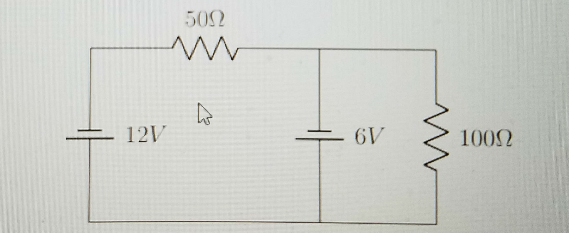 Solved What is the current through the 100 ohm resistor | Chegg.com