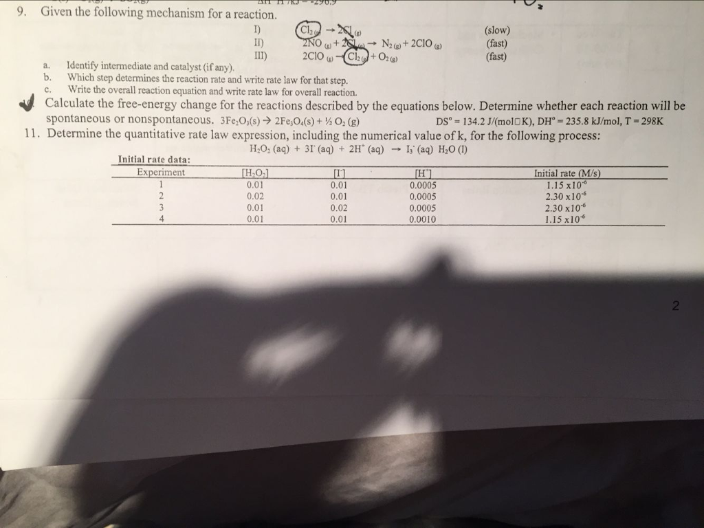 solved-given-the-following-mechanism-for-a-reaction-a-chegg