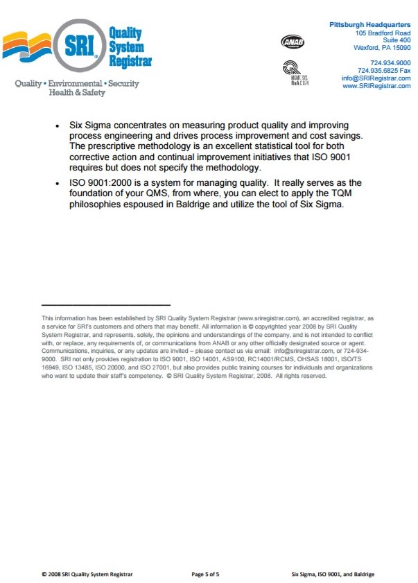 Solved: Read Two Papers About Comparisons Between Six Sigm... | Chegg.com