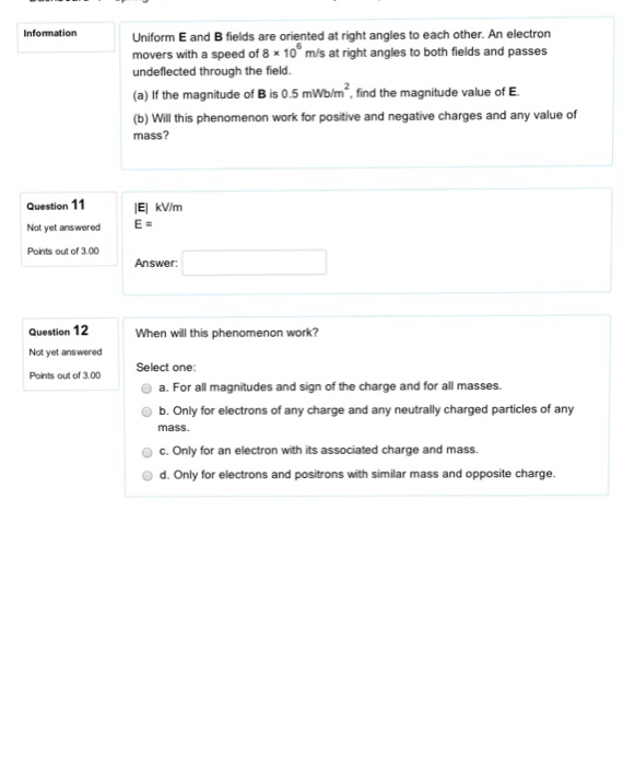 Solved Uniform ? and ? fields are oriented at right angles | Chegg.com