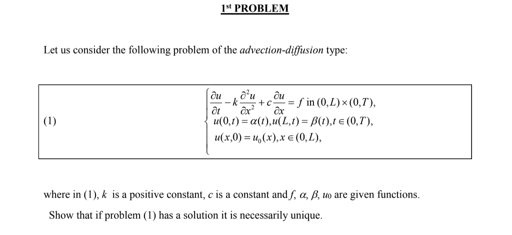 Solved 1st PROBLEM Let us consider the following problem of | Chegg.com