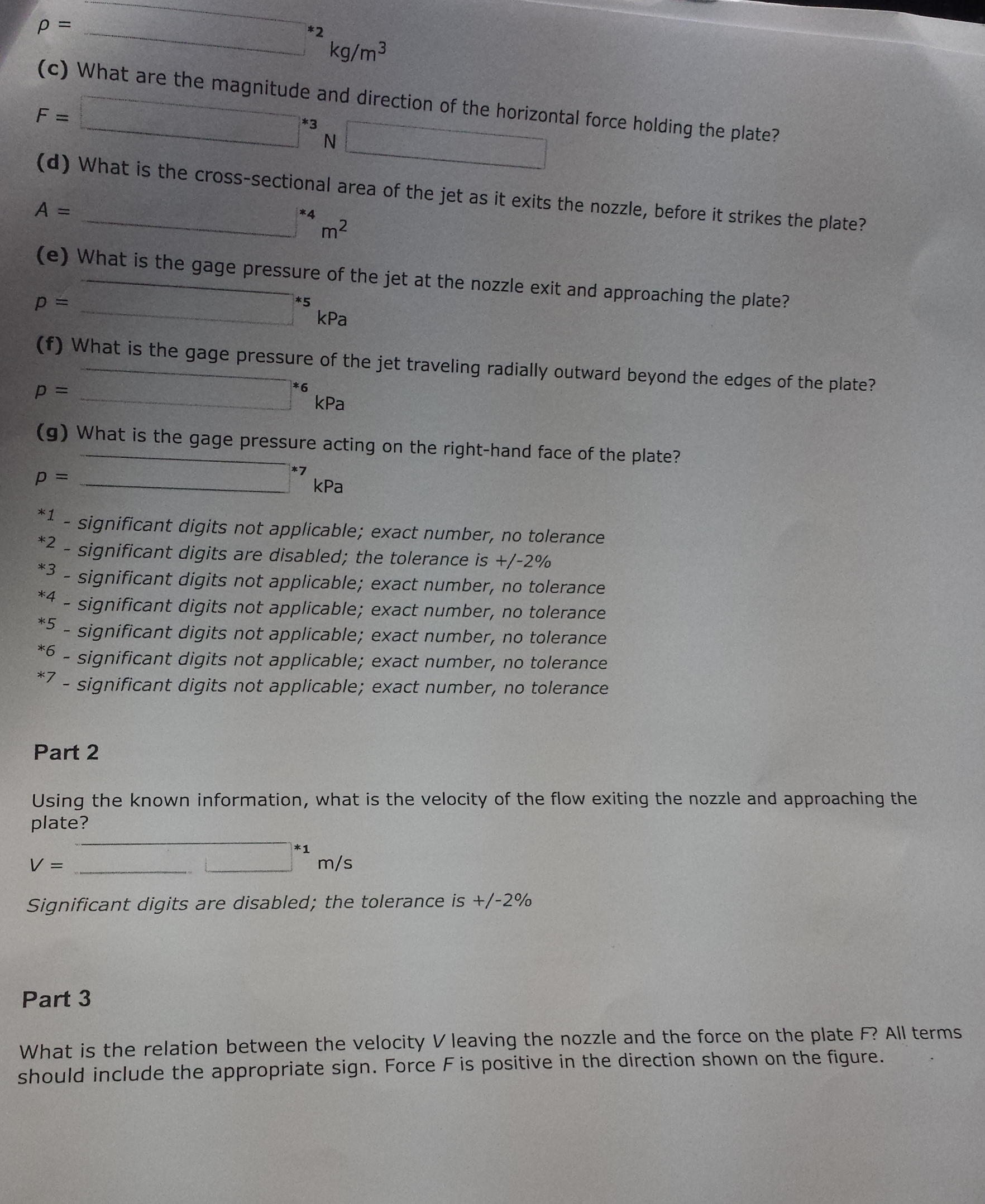 Solved Air flows into the atmosphere from a nozzle and | Chegg.com