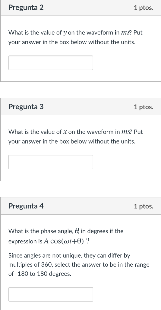 Solved You are given a sinusoidal waveform as shown below. | Chegg.com