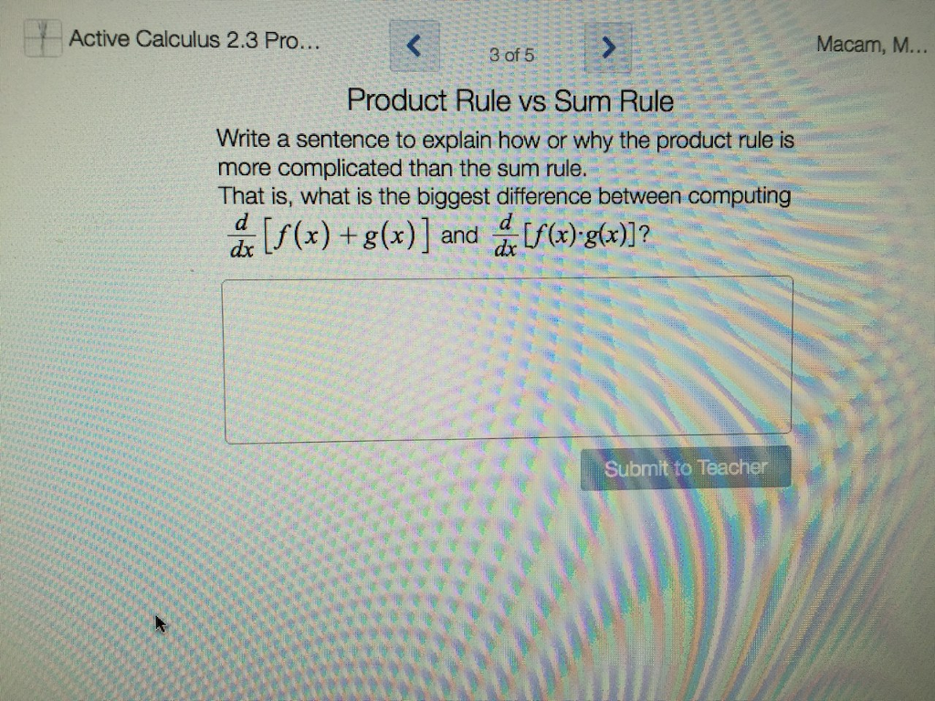 Solved Active Calculus 2 3 Pro Macam M 3 Of 5 Product Chegg