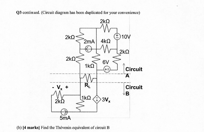 Solved Q3 continued. (Circuit diagram has been duplicated | Chegg.com