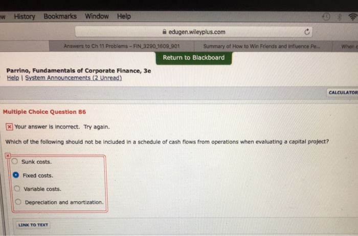 Solved Which Of The Following Should Not Be Included In A | Chegg.com