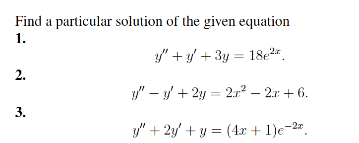 solved-find-a-particular-solution-of-the-given-equation-y-chegg