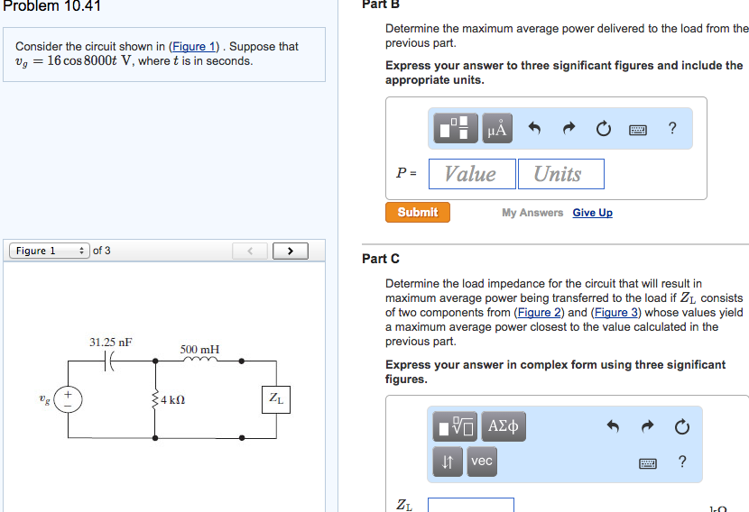 Problem 10.41 Consider the circuit shown in (Figure | Chegg.com