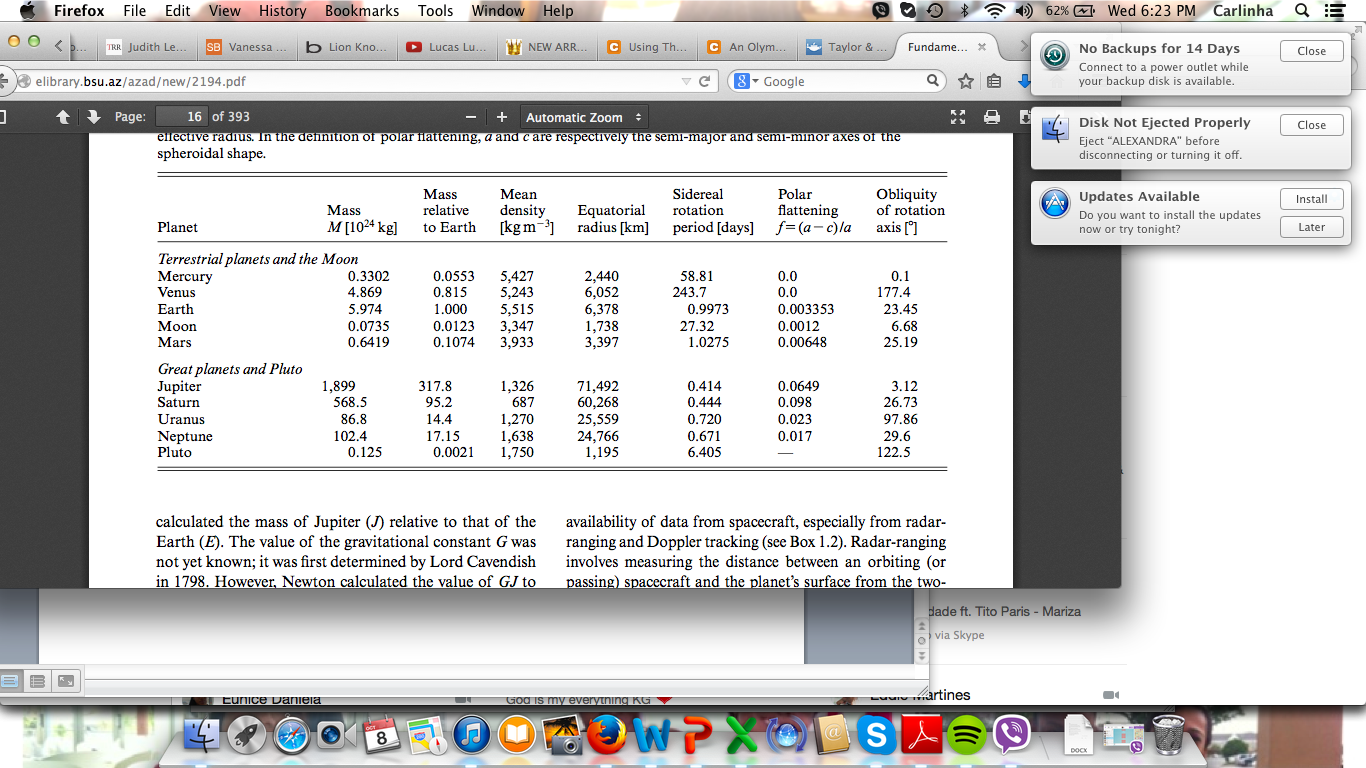 Solved Using the data in Table 1.1 calculate the Ch