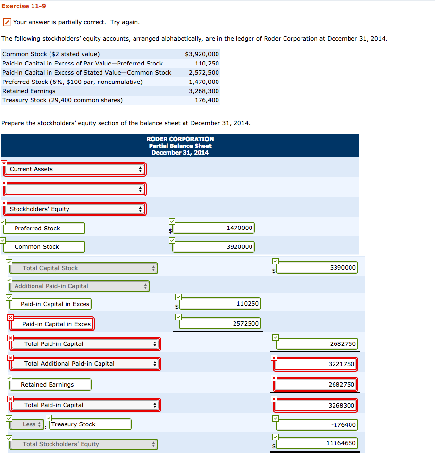 Solved The following stockholders' equity accounts, arranged