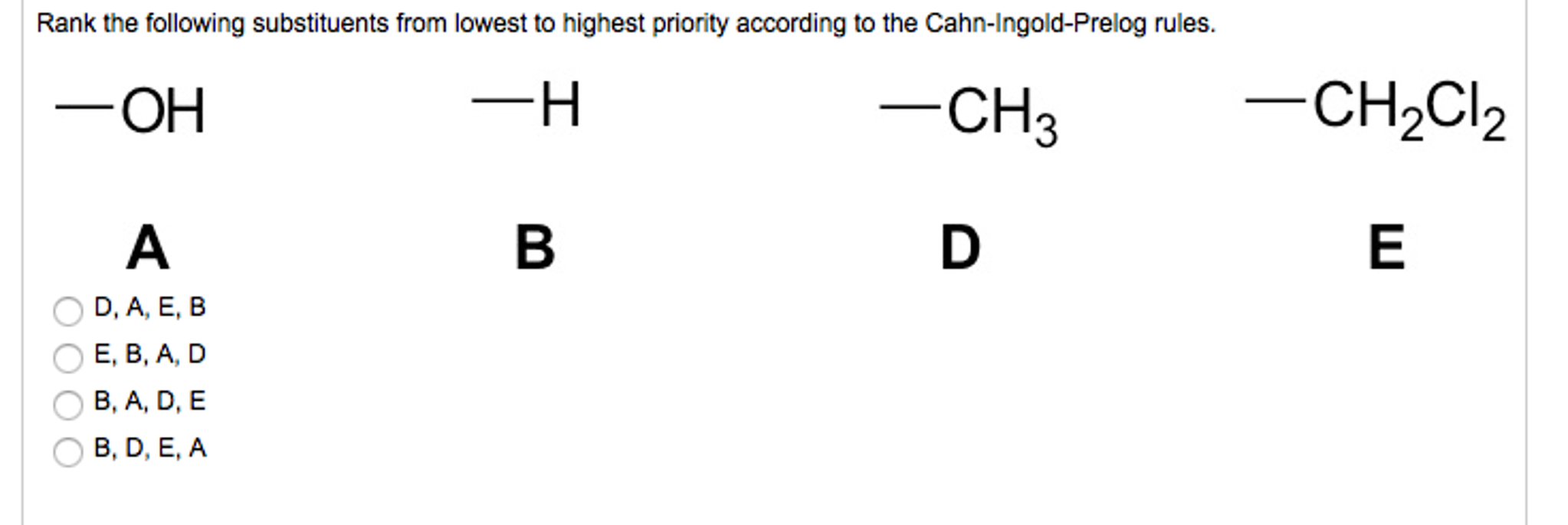 solved-rank-the-following-substituents-from-lowest-to-chegg