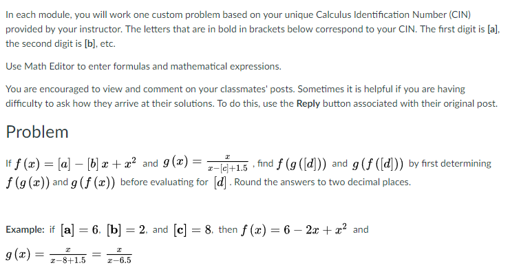 Solved In Each Module, You Will Work One Custom Problem | Chegg.com