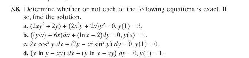 Solved Determine whether or not each of the following | Chegg.com