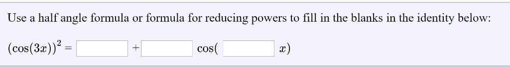 Formula For Reducing Powers