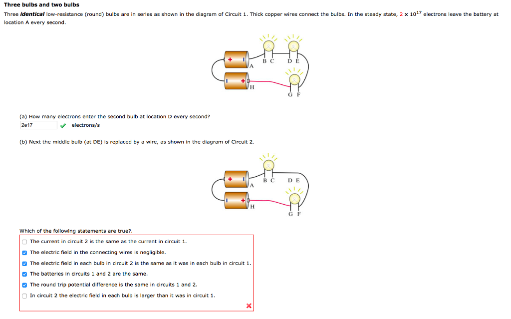 Solved Three Bulbs And Two Bulbs Three Identical | Chegg.com