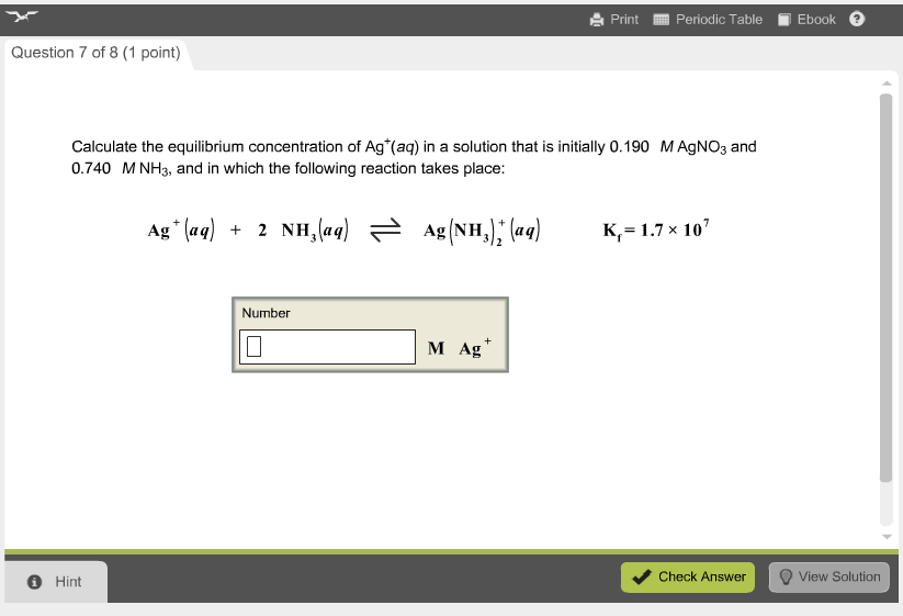 Solved Calculate The Equilibrium Concentration Of Ag Aq Chegg Solved Calculate The Equilibrium Concentration Of Ag Aq Chegg