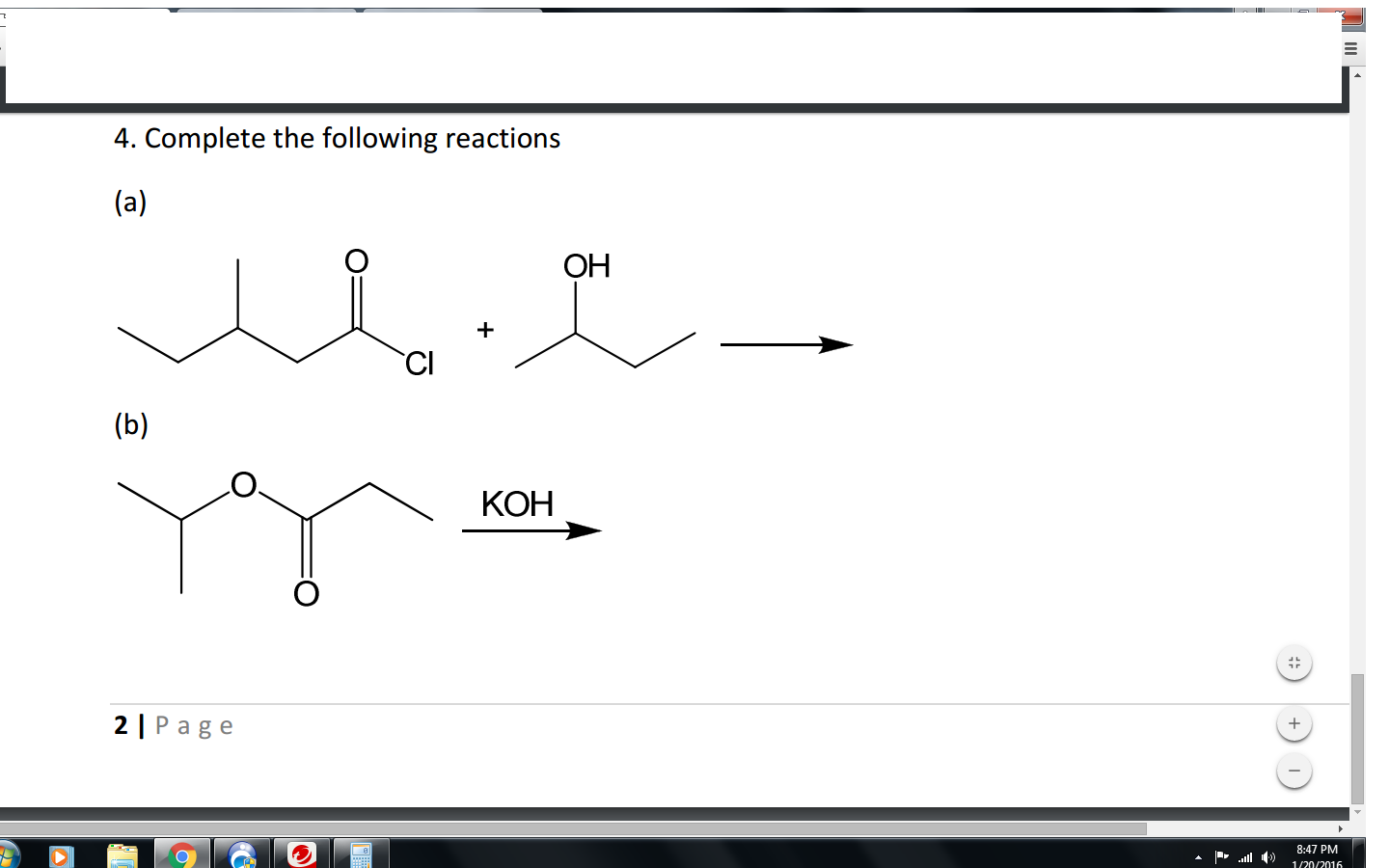 Solved Complete The Following Reactions | Chegg.com