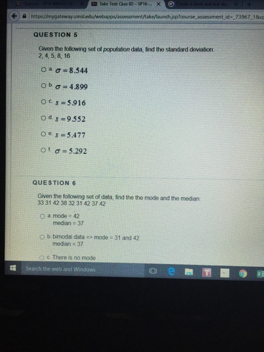 Solved Given the following set of population data, find the | Chegg.com