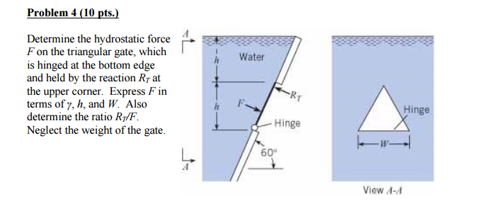 find hydrostatic force on side wall of tank pg=120 find hydrostatic force on side wall of tank pg=120
