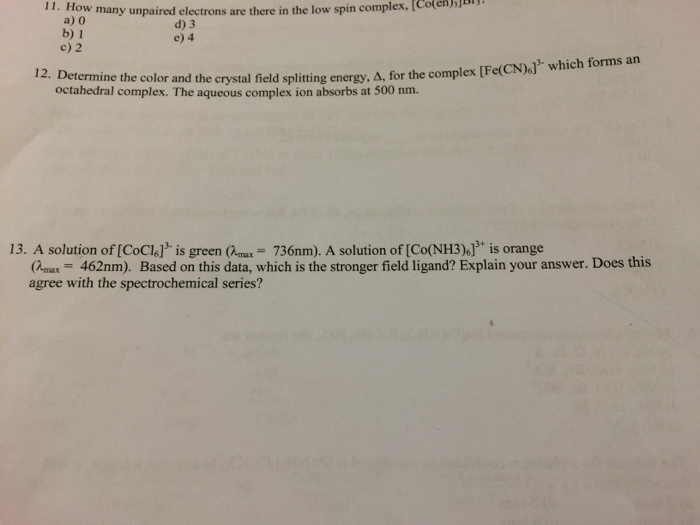 Solved Please Help Explain How To Solve For 12 And 13, Very | Chegg.com