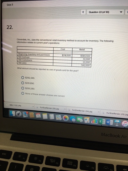 Solved Cloverdale, Inc., uses the conventional retail