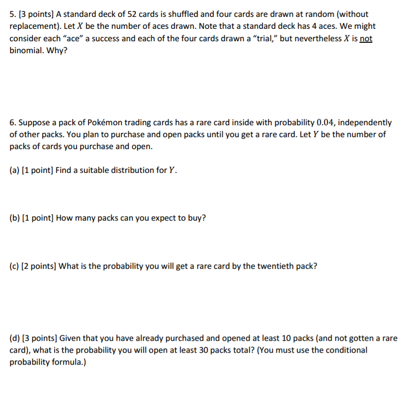 Solved A standard deck of 52 cards is shuffled and four