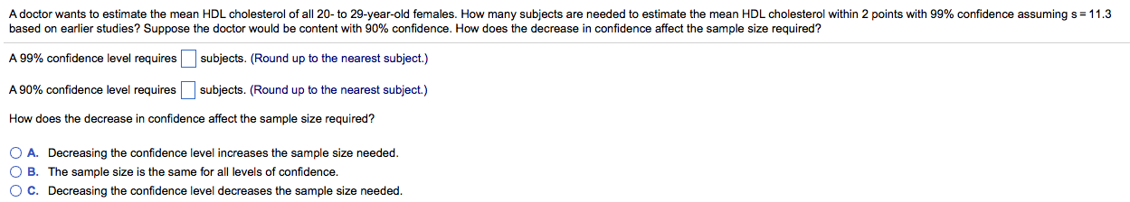 solved-a-doctor-wants-to-estimate-the-mean-hdl-cholesterol-chegg