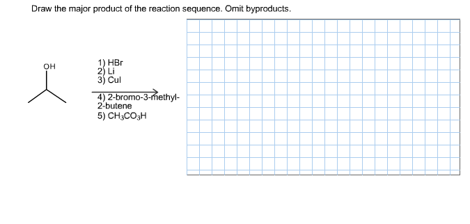 Draw the major product of the reaction sequence. Omit | Chegg.com